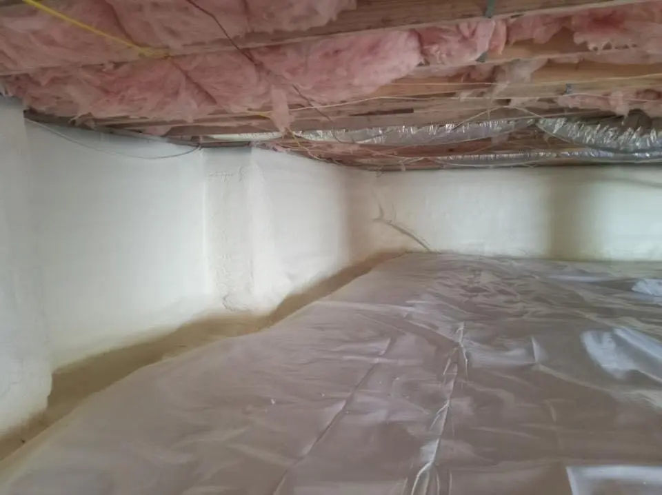 Crawl space encapsulation with closed-cell spray foam for Spray Foam Roofing in Ramapo